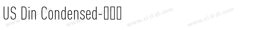 US Din Condensed字体转换